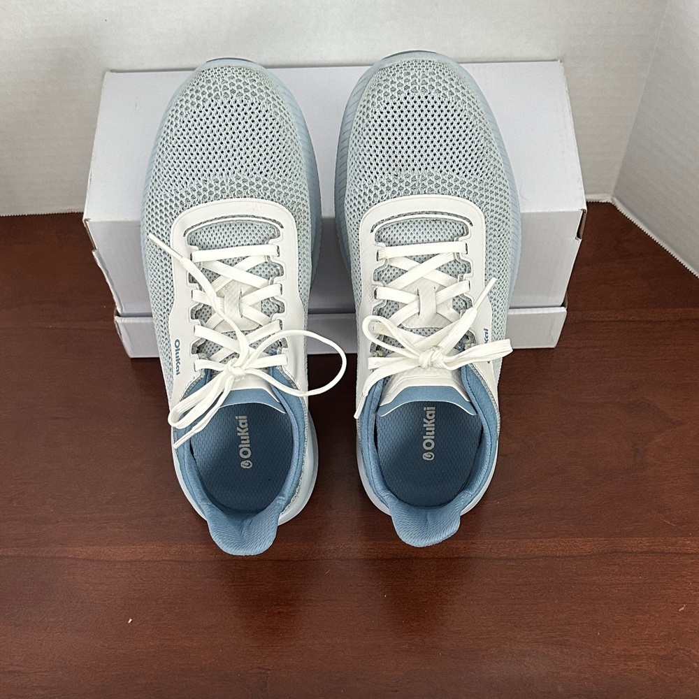 OluKai Light Blue Island Hopper Sneaker, Sz 8